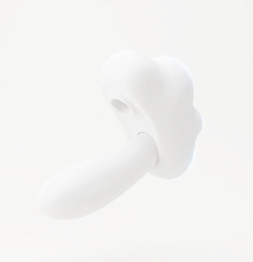 SYLAARA Wearable Cloud Silicone Relax Massager with suction and vibration features, designed for wellness and relaxation.