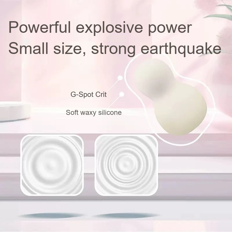 Wireless portable SYLAARA mini snowman shape vibration personal care massager with compact design and ergonomic handle.