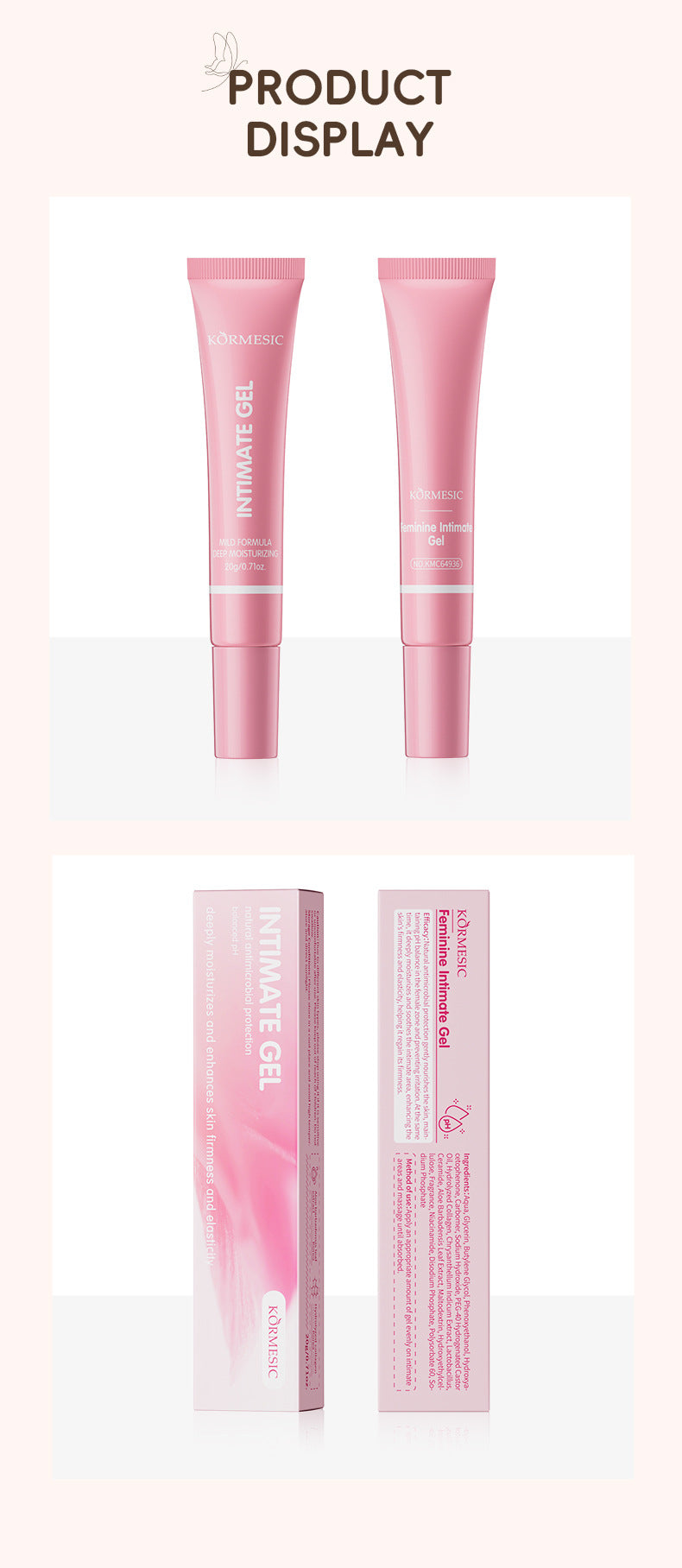 SYLAARA probiotic intimate gel bottle with hydrating, moisturizing feminine care serum, featuring a sleek design and product label.